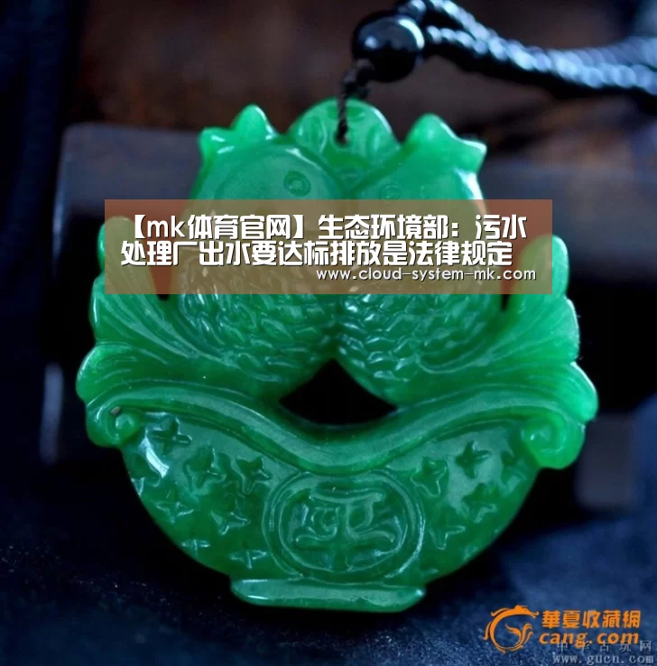 【mk体育官网】生态环境部:污水处理厂出水要达标排放是法律规定(图1) mk体育app